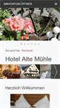 Mobile Screenshot of hotel-altemuehle.de